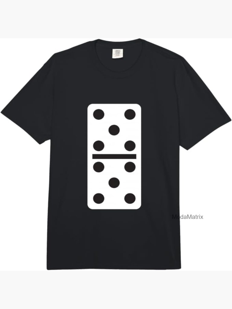 Dominoes Graphic T-Shirt - Double Five Adult Heavyweight Tee - Women's